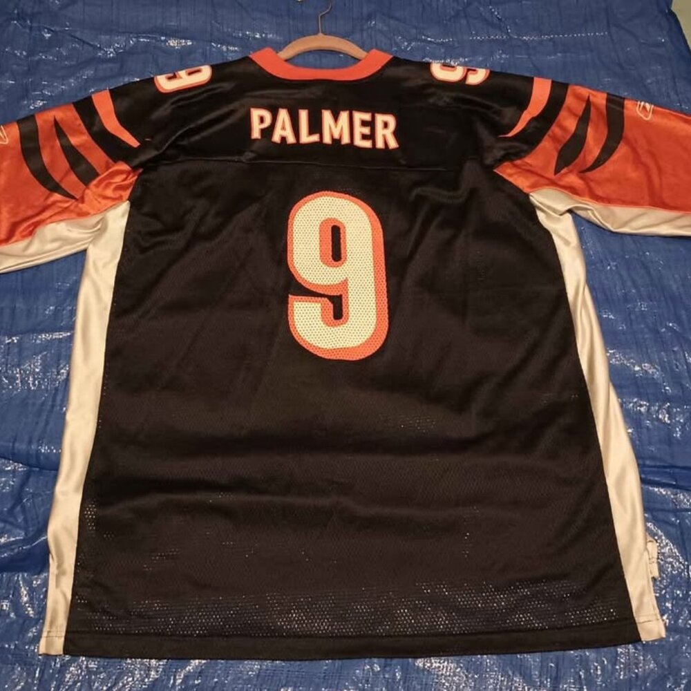Reebok Carson Palmer #9 Bengals Jersey On Field Excellent Condition 2XL